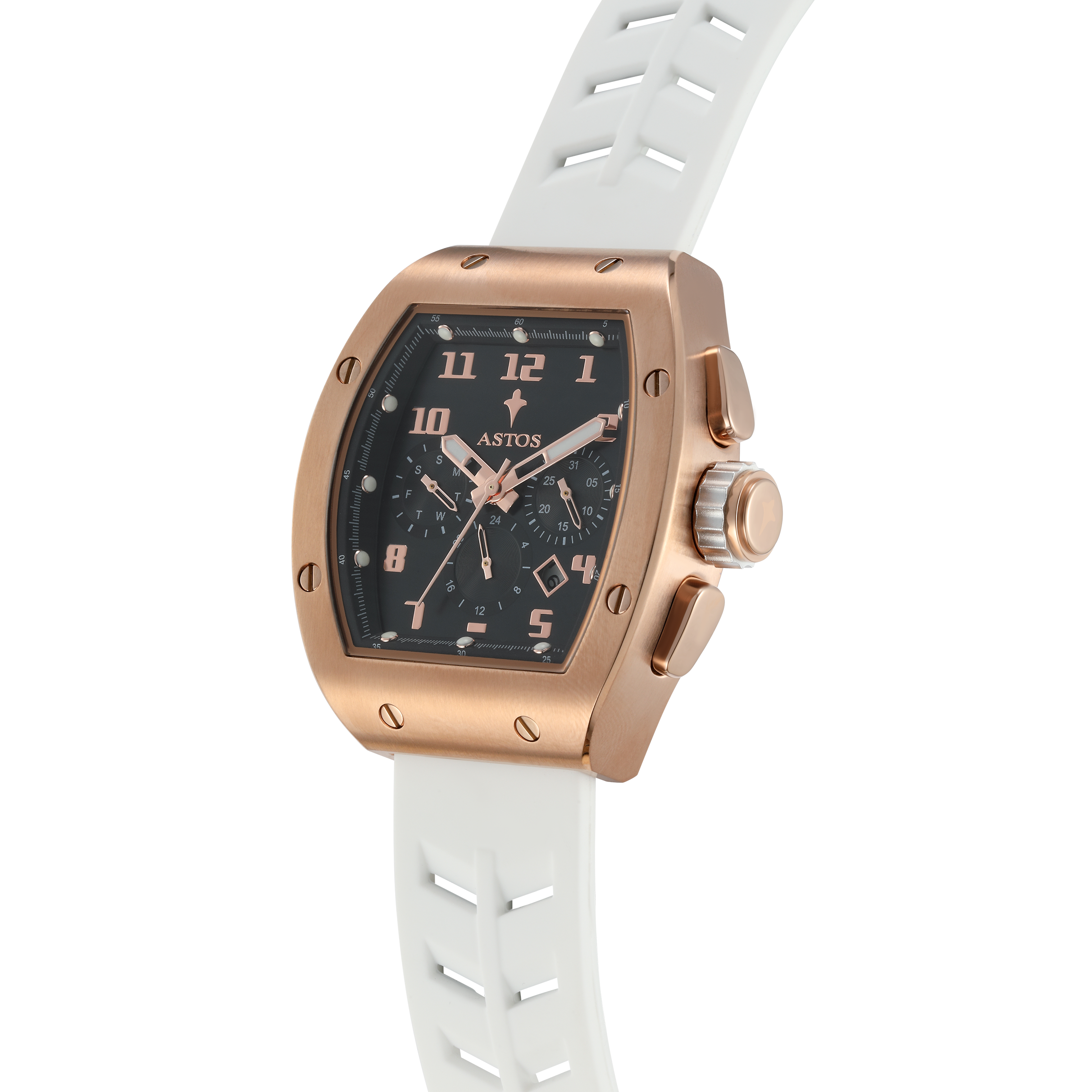 Millionaire 2.0 Rose Gold - White Strap