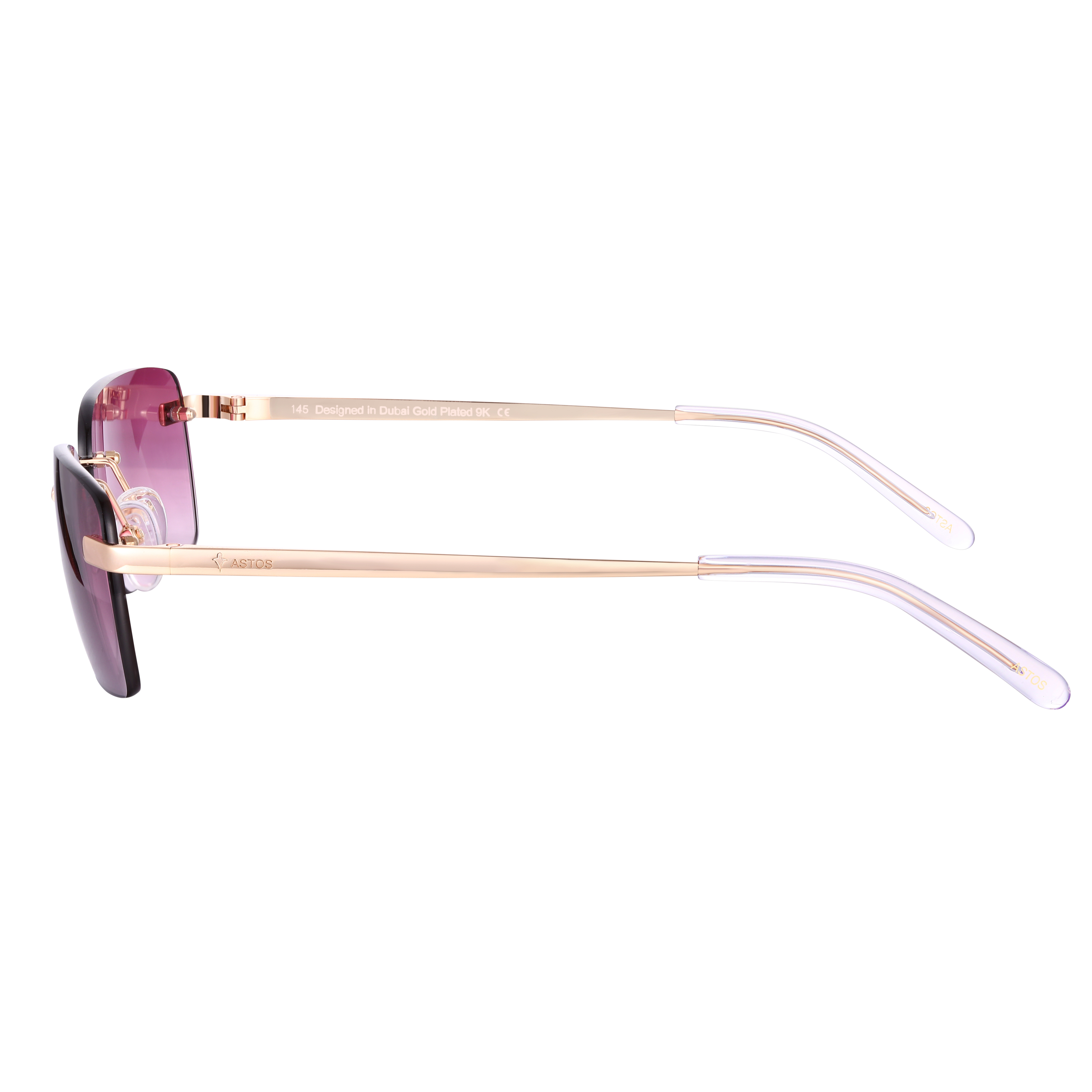 Women's Eyewear Bordeaux Gradient | 9K Gold plated